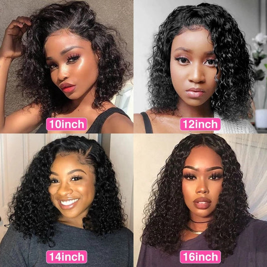 Curly Bob Short Pixie Cut Lace Wig