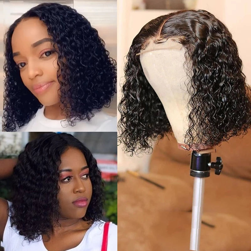 Curly Bob Short Pixie Cut Lace Wig