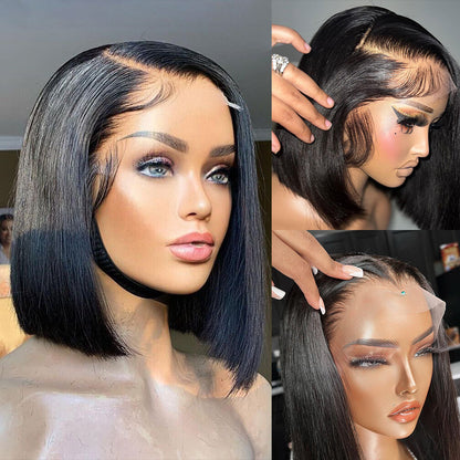 Brazilian Human Hair Short Bob Wigs